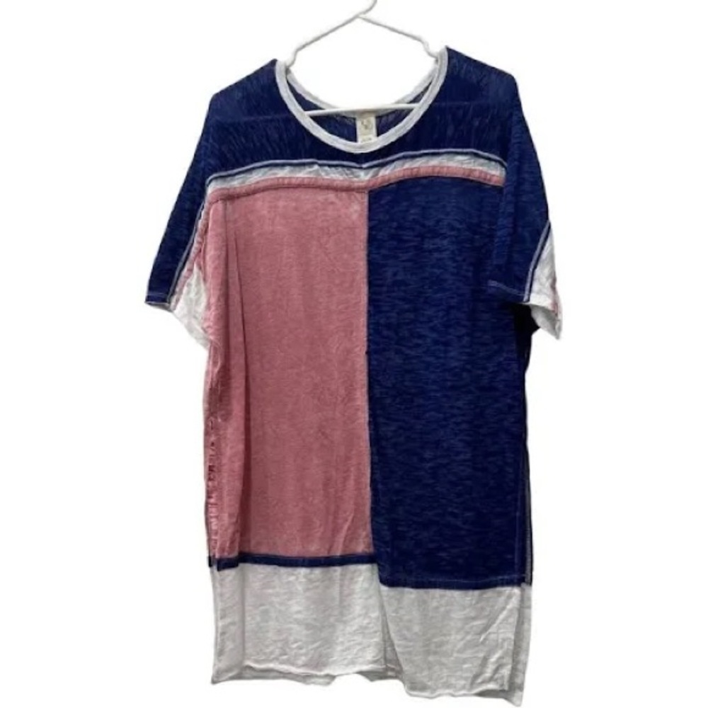 We The Free Charleston Colorblock Oversized Dolman Sleeved Tunic - Picture 2 of 4